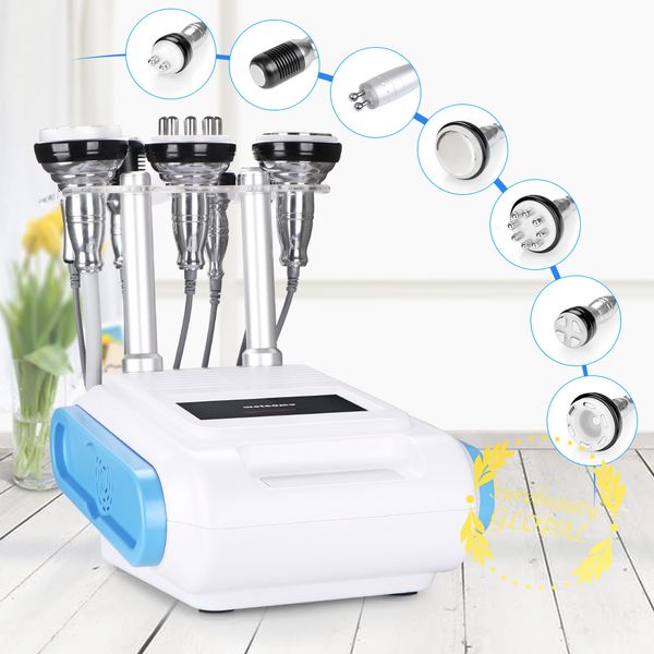 

7in1 unoisetion cavitation vacuum 3d smart rf pn therapy fat loss body shape bio face lifting probe machine, Black