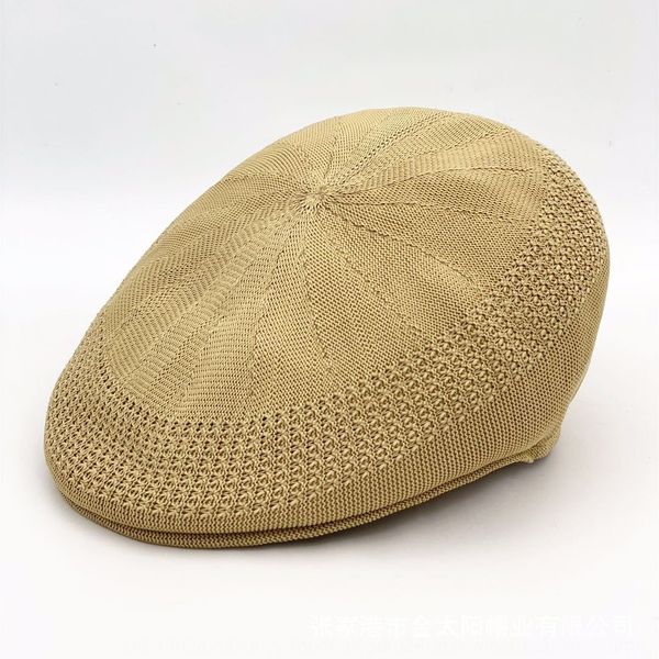 

ins pointed cap beret super hat men's and women's all-match kangol beret polyester mesh kangaroo peaked cap elegant same style, Blue;gray