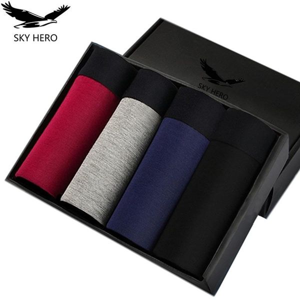 

4pcs/lot men underpants boxers male new underwear cotton boxer homme for man boxershorts calzoncillo hombre panties pouch soft, Black;white