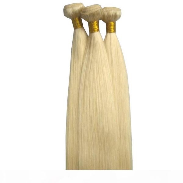 

grade 613 blonde bundles silk straight human hair bundles blonde virgin hair weave 3 bundles, dhl, Black