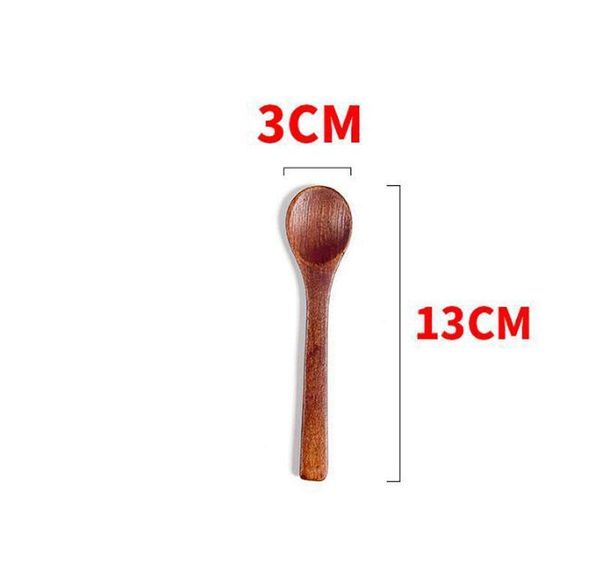 

painted wood spoon dining soup tea honey coffee spoon kitchen flatware eco-friendly retro wooden jlltcb home003