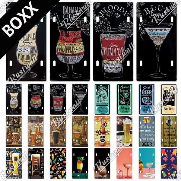 

cocktail licenses plate plaque metal sign tin sign decorative car plaque for pub bar living room door club home wall decor coffee cup