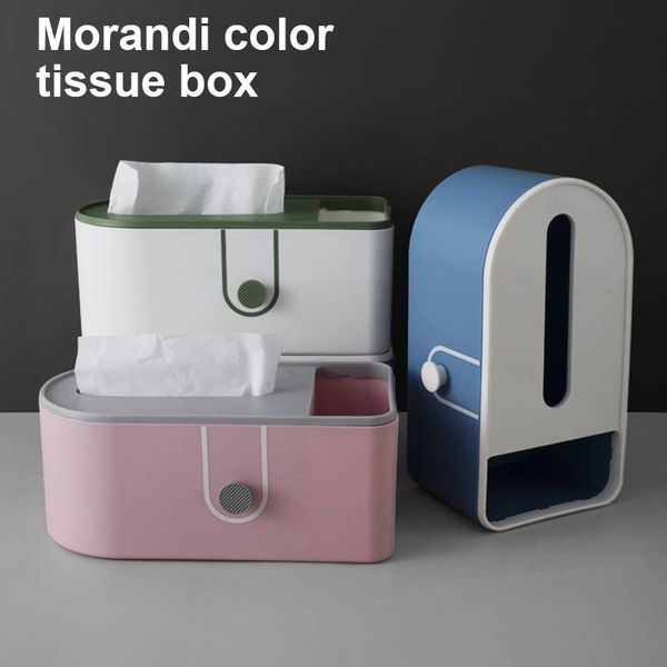 

tissue boxes & napkins multifunctional nordic style plastic box paper towel case organizer home table decor household supplies