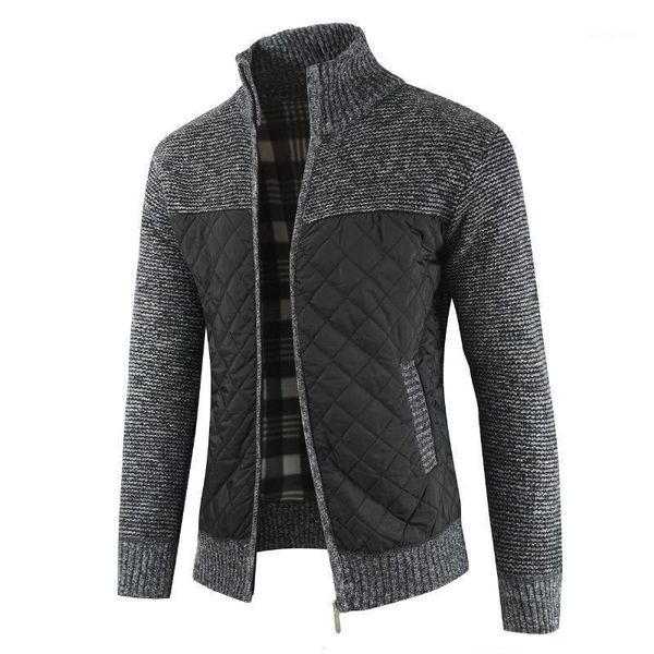 

men's sweaters autumn winter warm knitted sweater jackets cardigan coats male clothing casual knitwear1, White;black