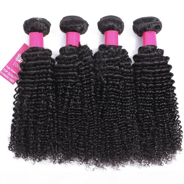 

9a brazilian human hair bundles 8-30 inch bundle deep wave curly loose water wave body straight 100% unprocessed virgin human hair weave, Black