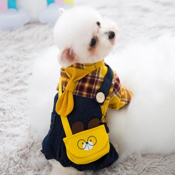 

новый стиль pet jensusuit rallatite rompers dog hoodie джинсовая пальто футболки кошка щенок куртка осень / зима чихуахуа одежда