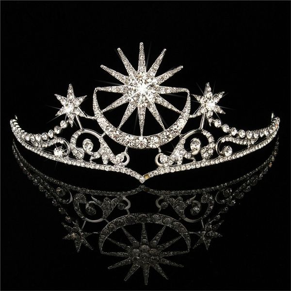 Canner Luxury Crystal Crystal Bridal Crown Tiaras Accessori per capelli per capelli per matrimoni Y200409