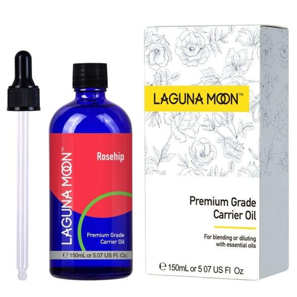 

lagunamoon 150ml organic pure essential oil aromatherapy body massage rose hips base oil carrier oil diffuser ship from us