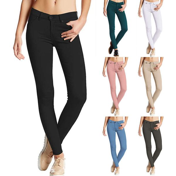 

autumn / winter 2020 women's pencil skinny jeans pants, Blue