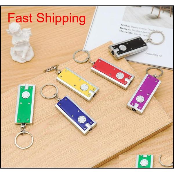 

promotional gifts square mini led light keychain plastic tetris flashlight key buckle creative universal qyltca sports2010