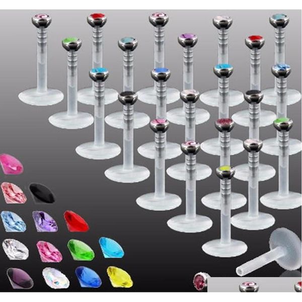 

2017 acrylic labert bar lip tongue ring ear bone rings earrings body pi sqcnrr homes2007, Black