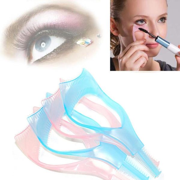 

eyelash tools 3 in 1 mascara eyelash brush curler guard curling comb lashes cosmetics curve applicator comb cosmetic tool new