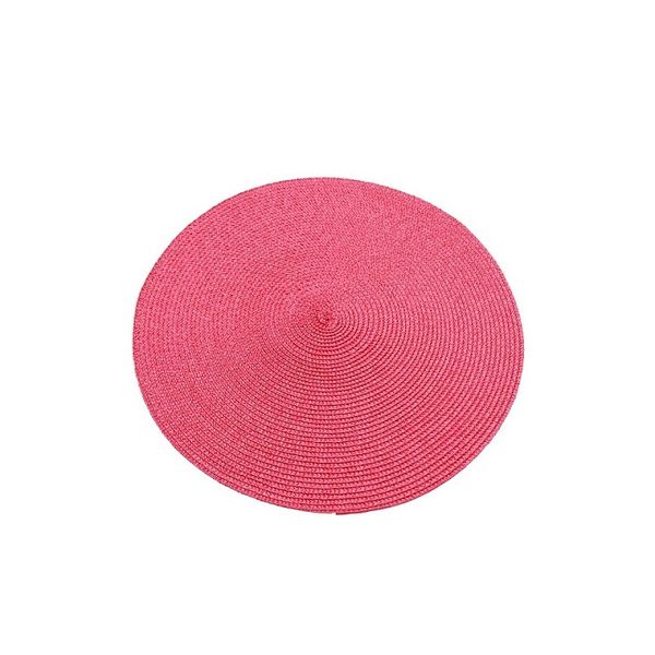 

1 шт. 38x38 см круглая воздушная кастрюля изоляции столовые коврики pads pvc столовая плацмат не скольжения коврики кофе чай помещение коври