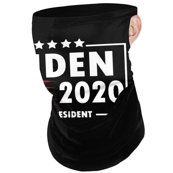 

joe biden for president 2020 white face mask with letters neck gaiter magic hair accessories cycling hunting headkerchief mask wmtocx, Black