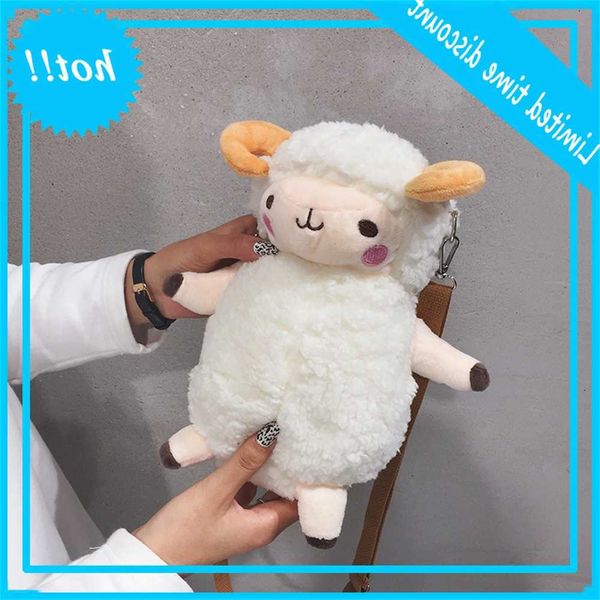 

nice lam pluche shoulder bags for women 2021 herfst and winter new fashion cartoon animal pop messenger bag bolso mujaher sac