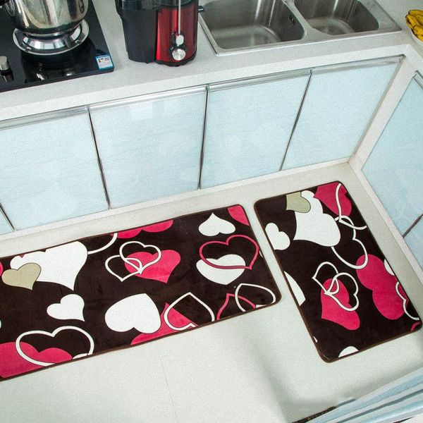 

2pcs modern kitchen mat doormat floor kitchen rugs balcony bathroom carpet set bath mats water absorption tapete sqcrjv