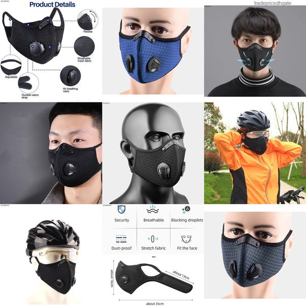 

anti-dust pm2.5 cycling in sport mask stock face anti-pollution activated carbon filt 87du om9z