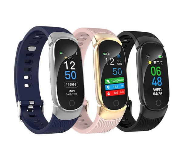 

2019 new arrival intelligent sport watch with heart blood pressure rate sleep monitoring fashion smart bracelet