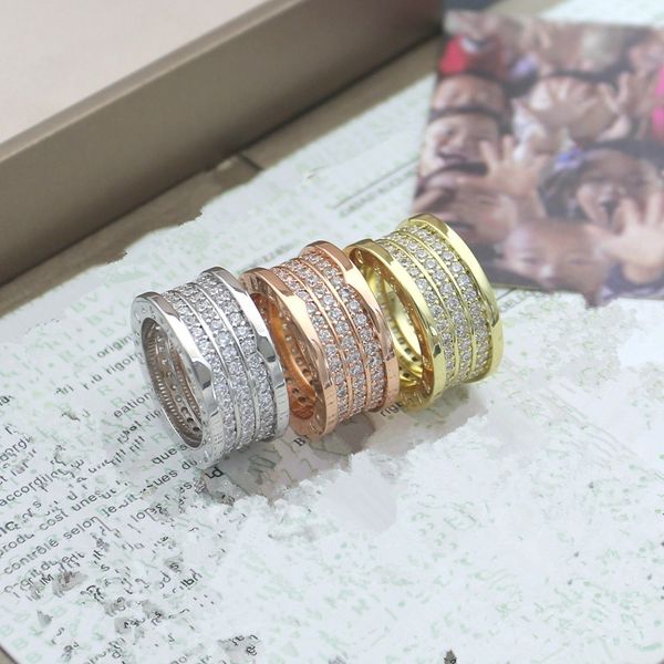 

wholesale men wome diamond ring jewelry iced out shinning gift finger ring stainless steel no fade gold rings designer spring, Silver