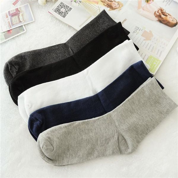 

1pair mens non elastic 100% pure cotton socks comfort soft grip diabetic excellent quality breathable male sock meias 11.111, Black