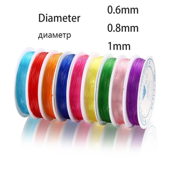 

1pcs color elastic thread beading line cord thread string stretch wire for diy jewelry making finding supplies acc wmtgky, White;red