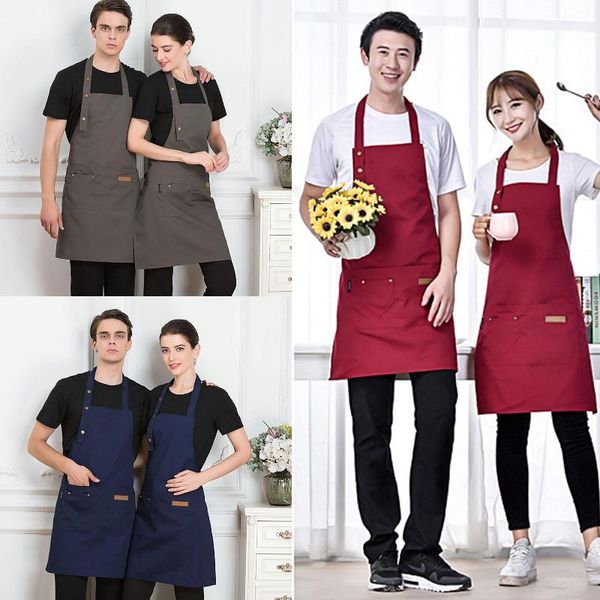 

universal adjustable neck strap design sleeveless kitchen cooking apron