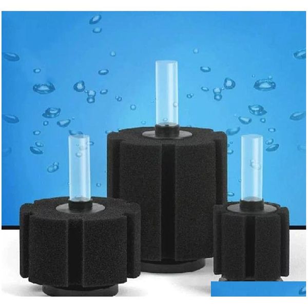 

6pcs/lot aquarium sponge fry filter air driven biochemical fish tank corner filter filtration biochemical s qylses packing2010
