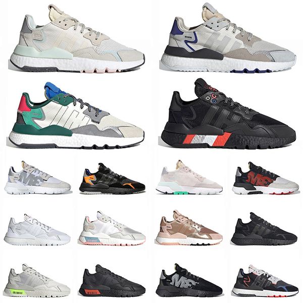 

2021 new mens sneakers nite jogger running shoes black white gold bred active blue shock red womens sport fashion outdoor breathable, White;red