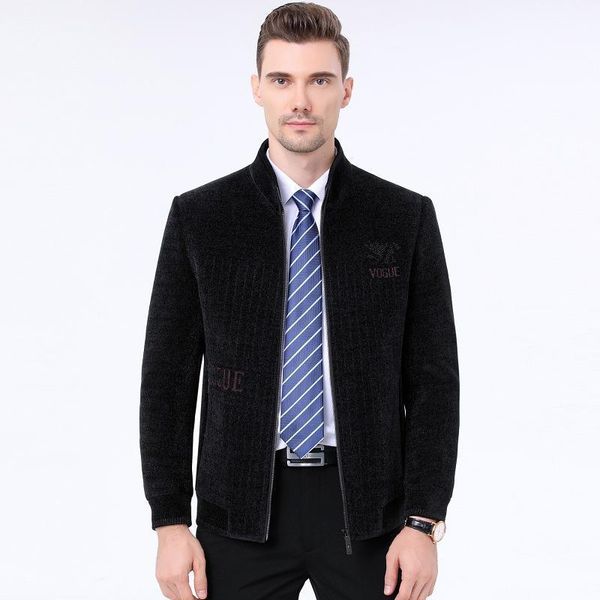 

big brand cashmere jacket men's fall / winter 2020 new business fashion men's woolen coat thick woolen coat1, Black