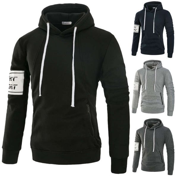 

sweater korean version youth slim fitting pullover men's sports spring and autumn coat clothes man, Gray