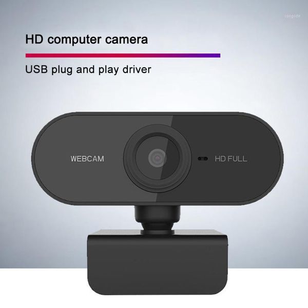 

webcams webcam hd 1080p web cam camera mini computer pc 360 degree rotatable for live broadcast video conference works1