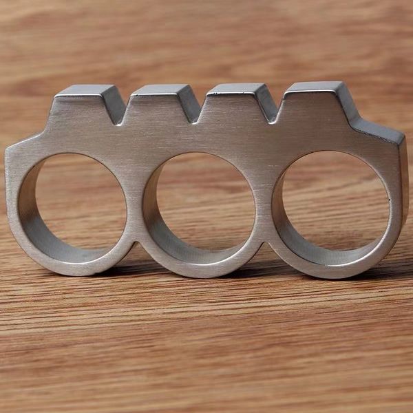 

stainless steel finger tiger three finger copper joint thickened broken window fighting self defense iron fist head