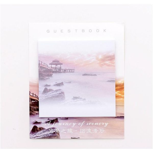 

mohamm 30sheets creative scenery tour can tear up sticky notes memo pad fresh students school stationery supply f jllajw