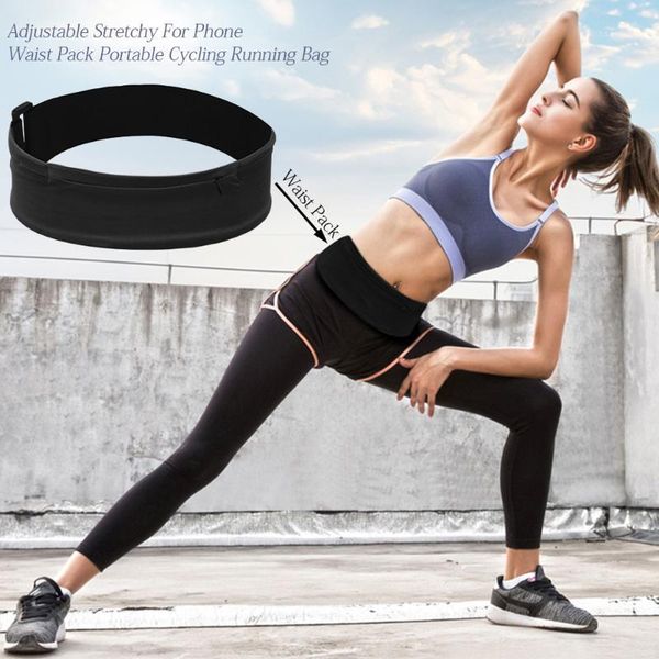 

gym for phone portable magic sticker adjustable stretchy fashion multifunction zippered waist pack running bag cycling1