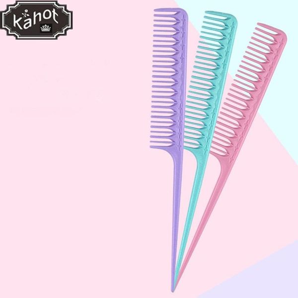

hair brushes salon hairdresser professional pointed tail cutting comb hairdressing makeup styling combing barber tools, Silver