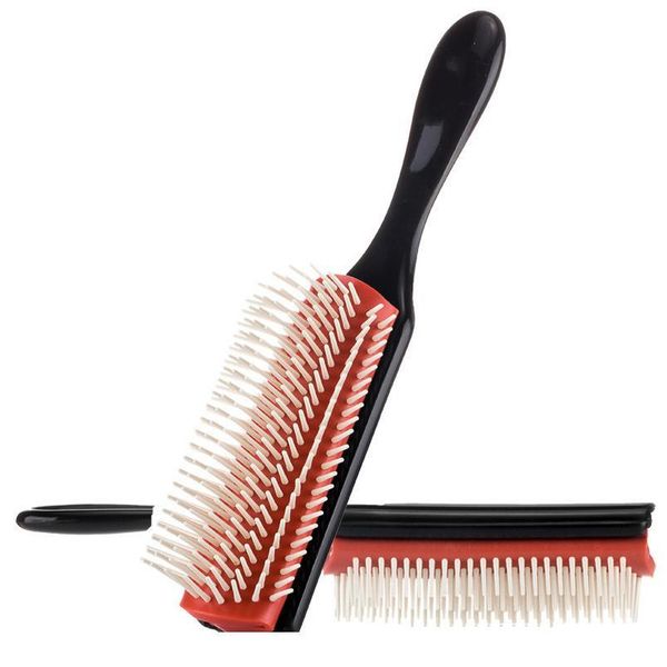 

hair styling brush wheat straw detangle hairbrush salon hairdressing straight curly hair comb tangle ha jllnwu, Silver