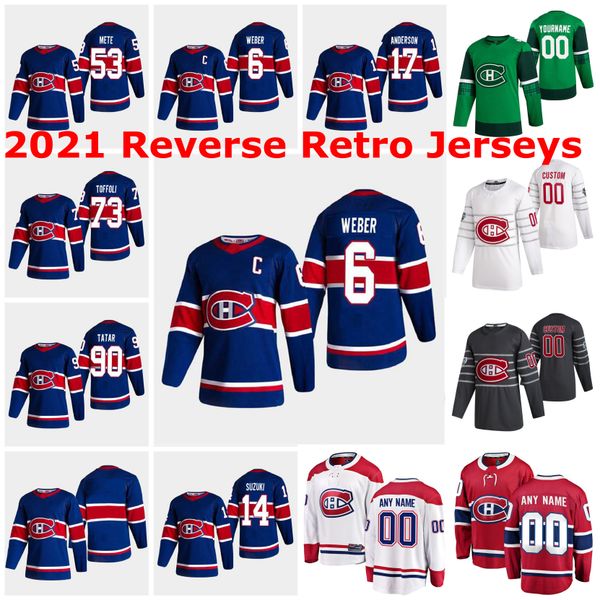 

montreal canadiens 2021 reverse retro jerseys patrick roy jersey 27 alex galchenyuk 76 p.k. subban guy lafleur henri richard custom stitched, Black;red