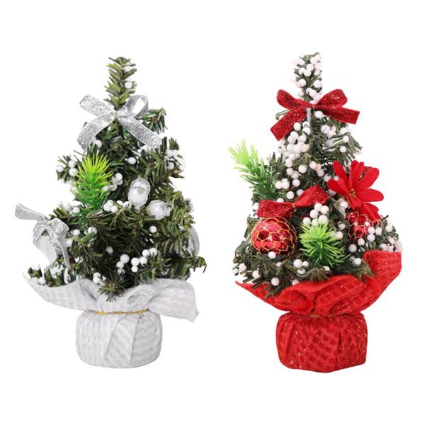 

christmas decorations 2pcs adornment prime durable sturdy tree mini xmas deskfor home