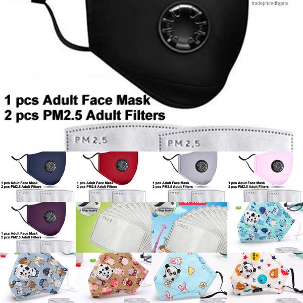

anti-dust masks mask pm2.5 reusable washable with face 2 filter valve protective cotton ch yf9y