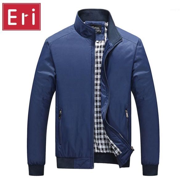 

jacket men 2020 autumn winter fashion solid slim fit jackets new brand sportswear windbreaker jackets black 3xl 4xl 5xl x3731, Black;brown