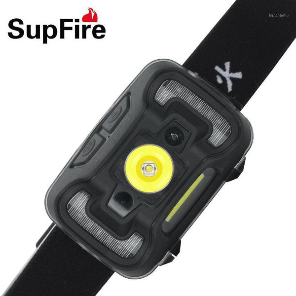 

headlamps supfire portable led headlamp+cob light mini headlight 1800lm usb fishing camping hl16 high powerful head torch lamp1