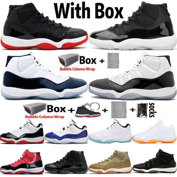 

2020 with box jumpman 11 11s 25th anniversary mens basketball shoes bred unc concord 23 45 gamma blue women sports sneakers size