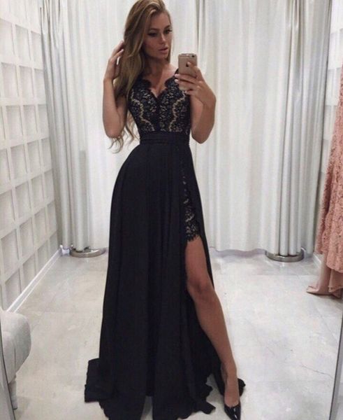 

prom robe de cocktail evening celebrity celebridad graduación, Black