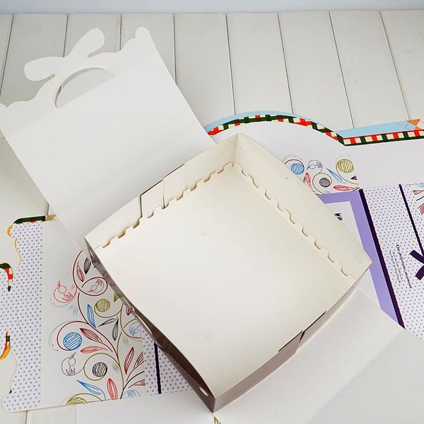 

stobag 10pcs portable delicious donuts boxes baby show party wedding baking mousse cake decorating supplies handle paper box wmtkte