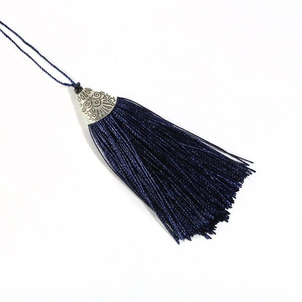 

2pcs lot 8cm metal cap tassel diy key cell phone bag fringe trim tassels pendant sewing curtain garments accessories h jlluqz