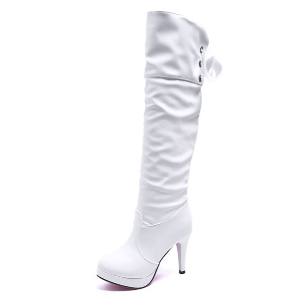 

high boots women winter pointed toe dropshipping platform super high heel plush warm thin heel causal knee high boots a684 c0129, Black