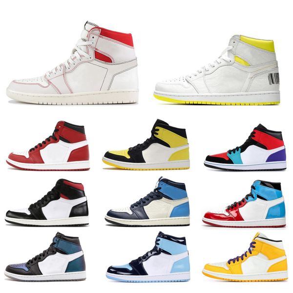 

2020 jumpman 1 basketball shoes men women travis scotts smoke grey chicago obsidian unc mushroom womens trainers sports sho