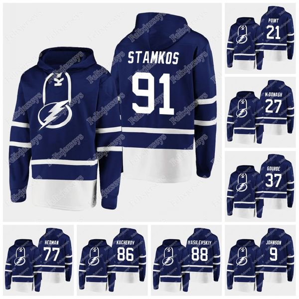 

tampa bay lightning 2020 dasher player hoodie victor hedman steven stamkos kucherov vasilevskiy brayden point blake coleman mcdonagh, Black;red