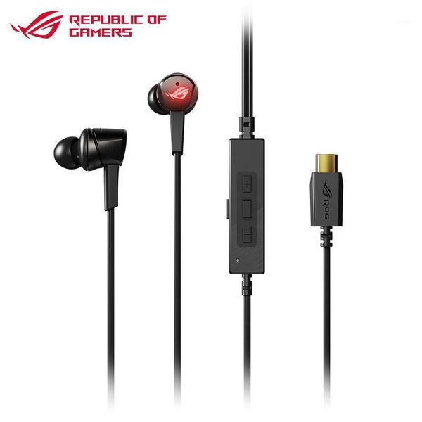 

asus rog cetra gaming phone earphone in-ear headset phone accessories 7.1 channel anc active noise reduction wired headset1