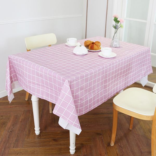

plastic tablecloth print color pink wedding birthday party cover rectangle desk wipe covers waterproof table cloth